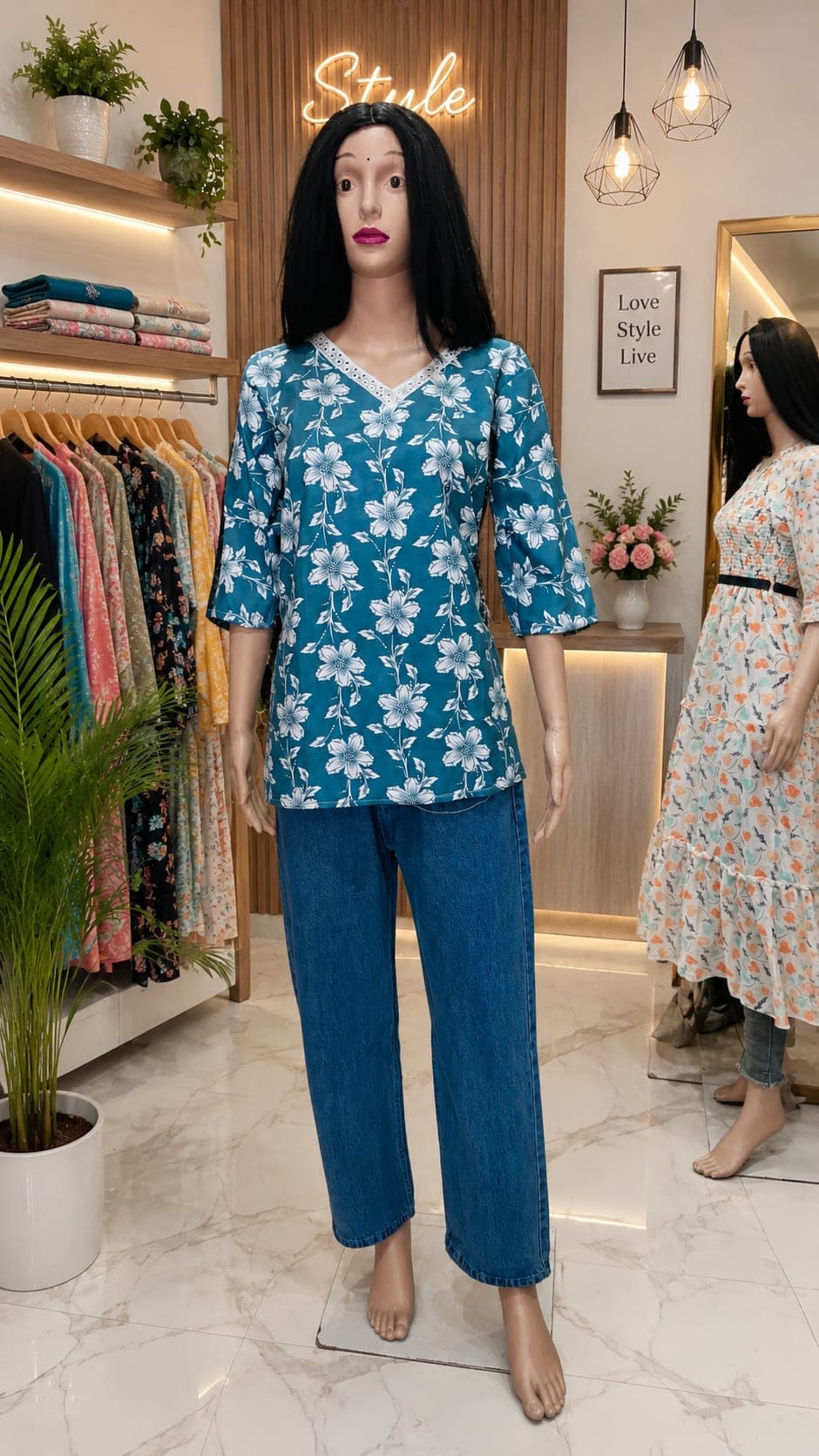 Short Jeans kurti